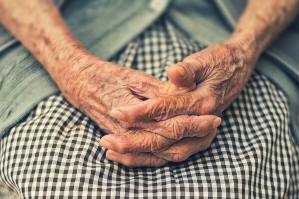 elderly hands