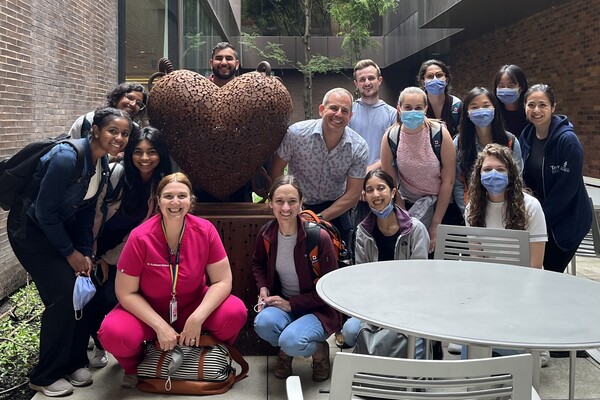 A group of medical students and teachers