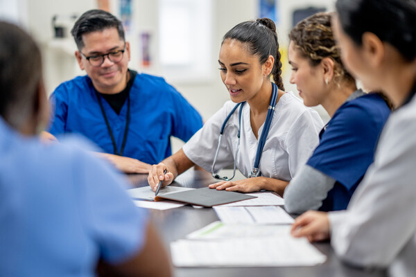 stock image of practioners