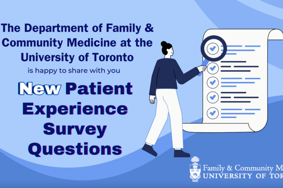Thumbnail for a video detailing the new questions added to the Patient Experience Survey in 2023