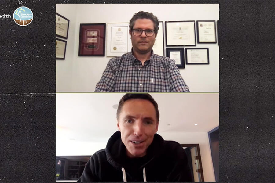 Steve Nash and Dr. David Carr