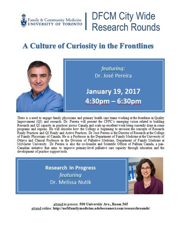 Research Rounds January 19, 2017 promotional poster Research Rounds January 19, 2017 promotional poster