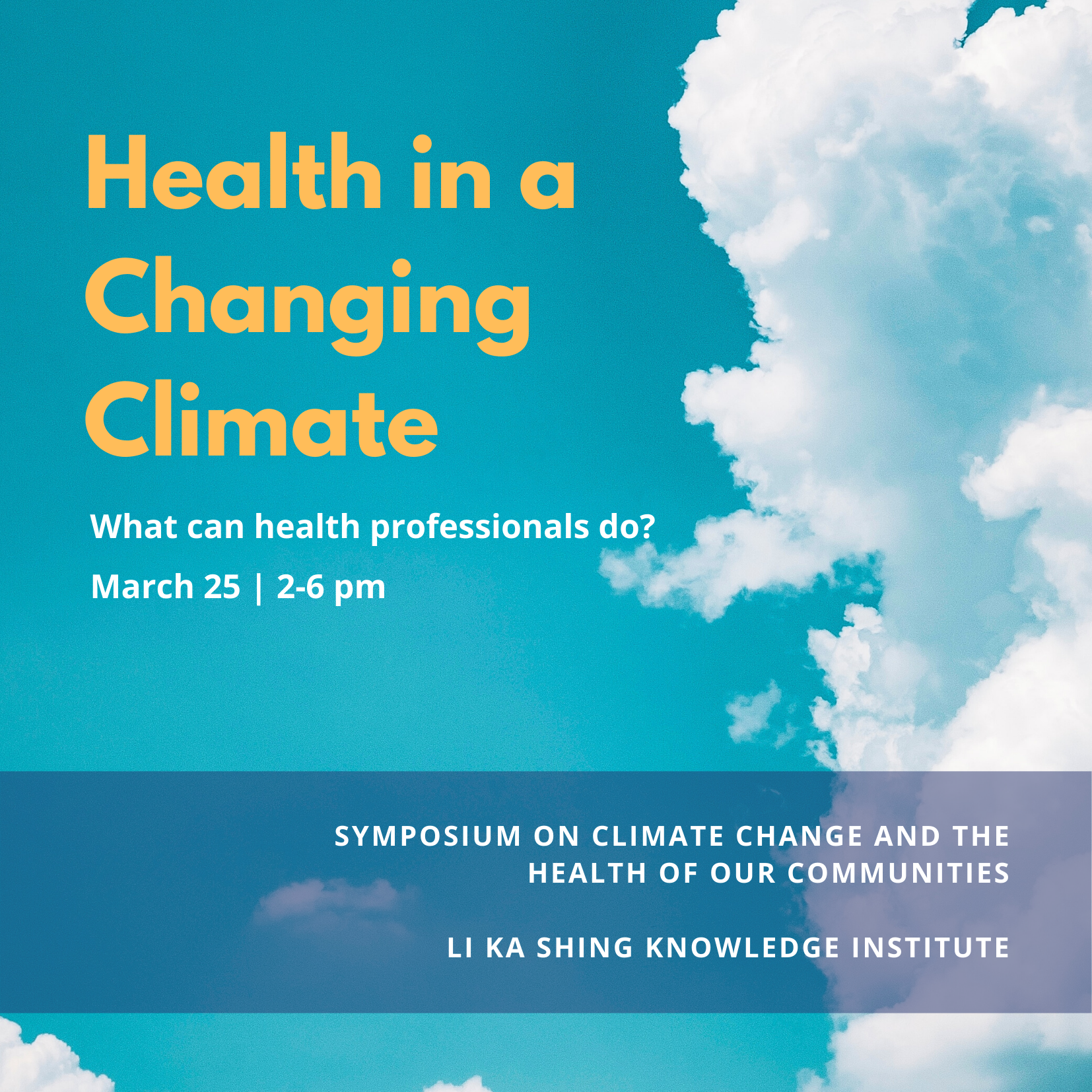 Health in a Changing Climate save the date