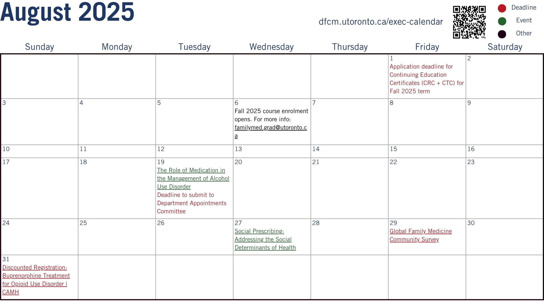 DFCM Exec Calendar Aug 2025