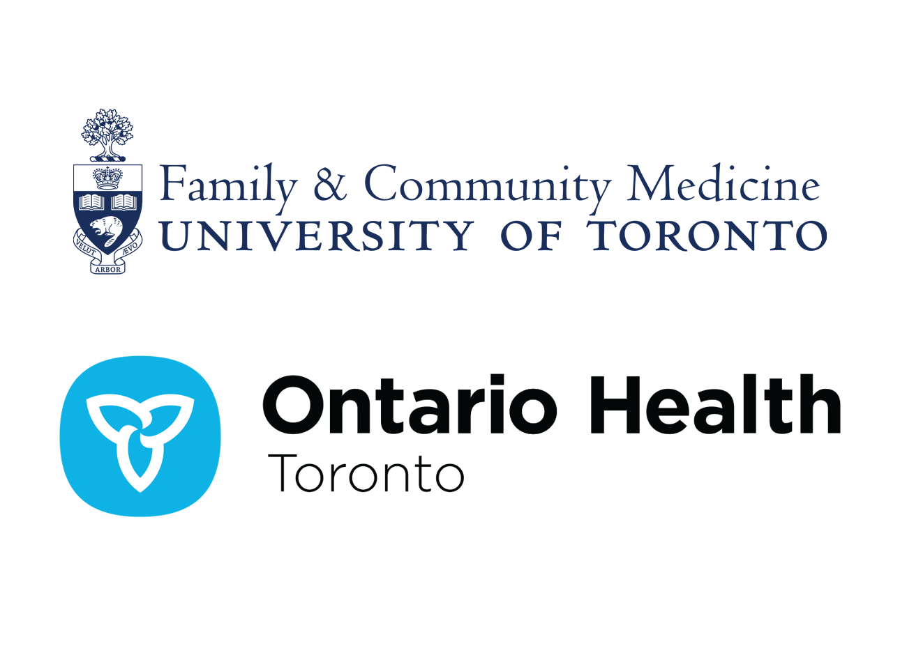 DFCM logo and Ontario Health Toronto logo