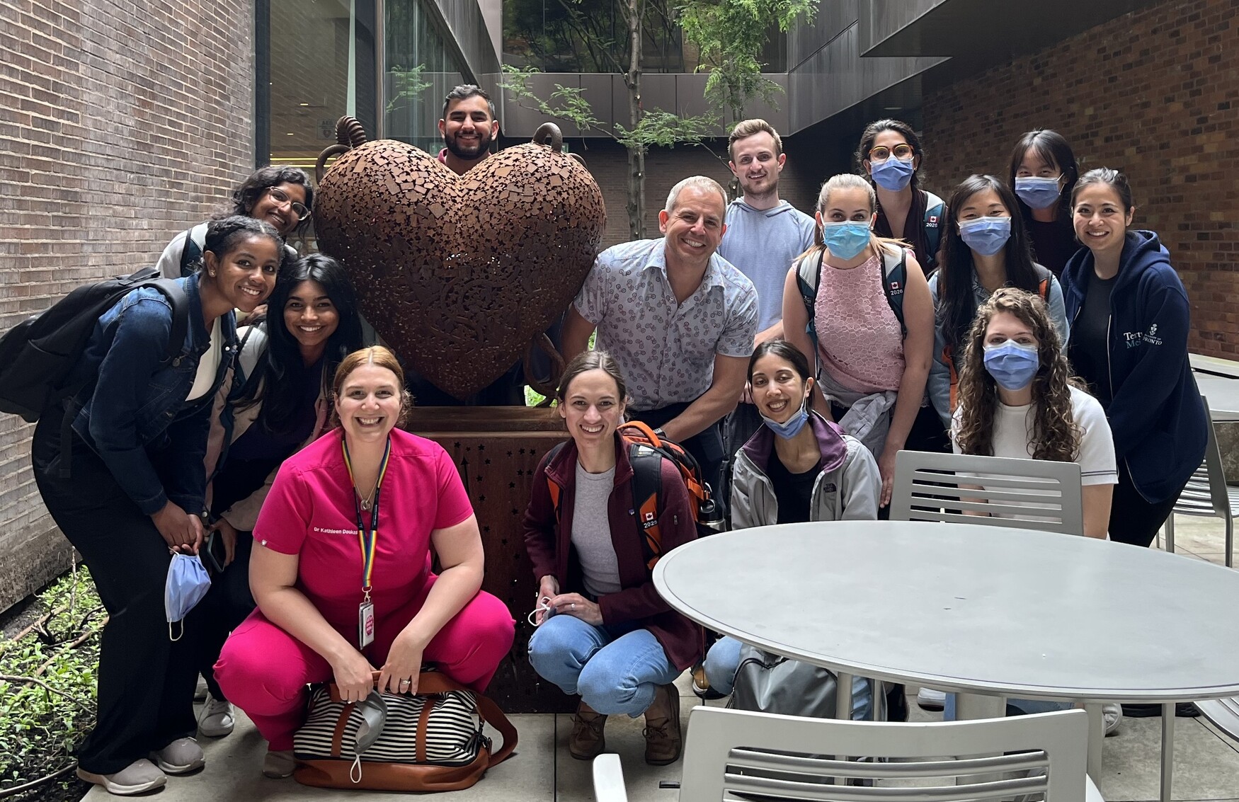 A group of medical students and teachers