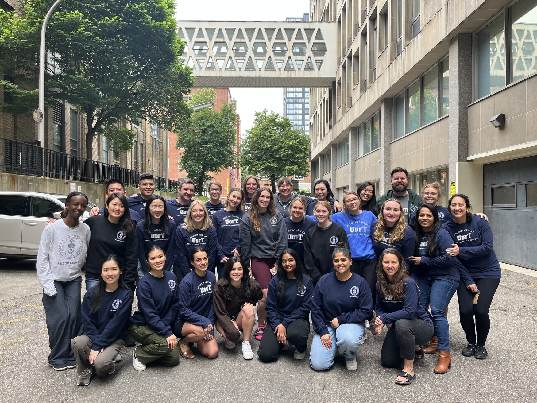 PA Program Group Photo Outside on Campus