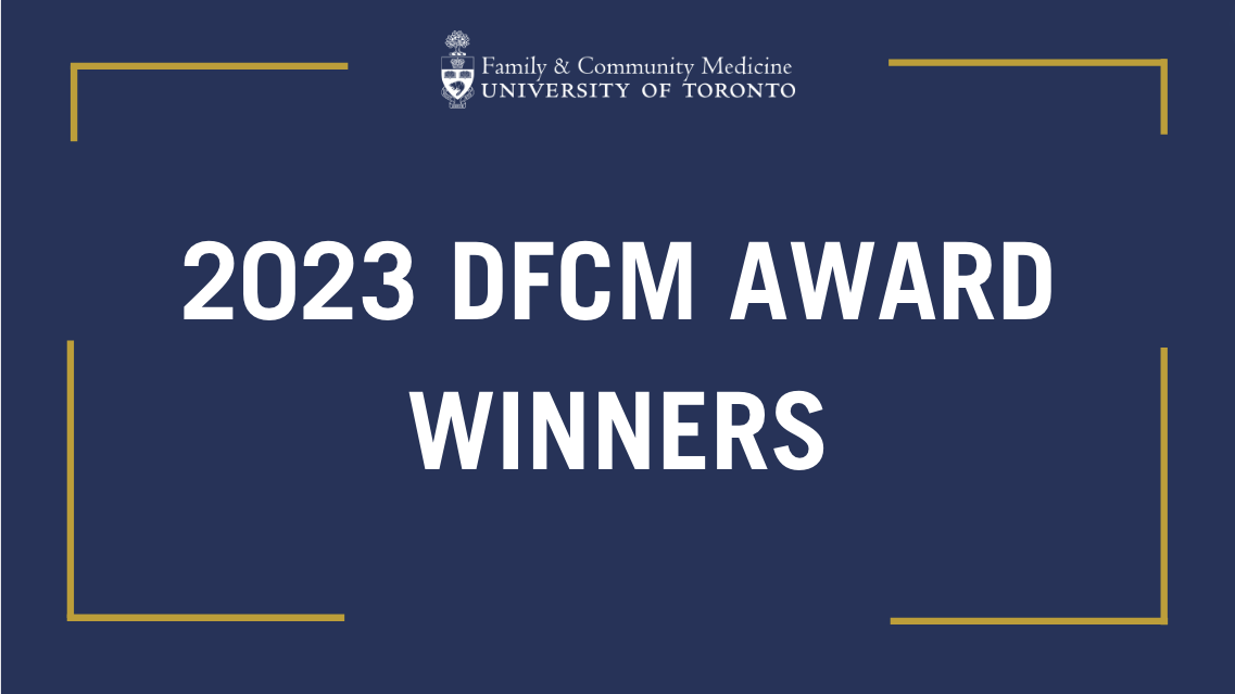 2023 DFCM Award Winners