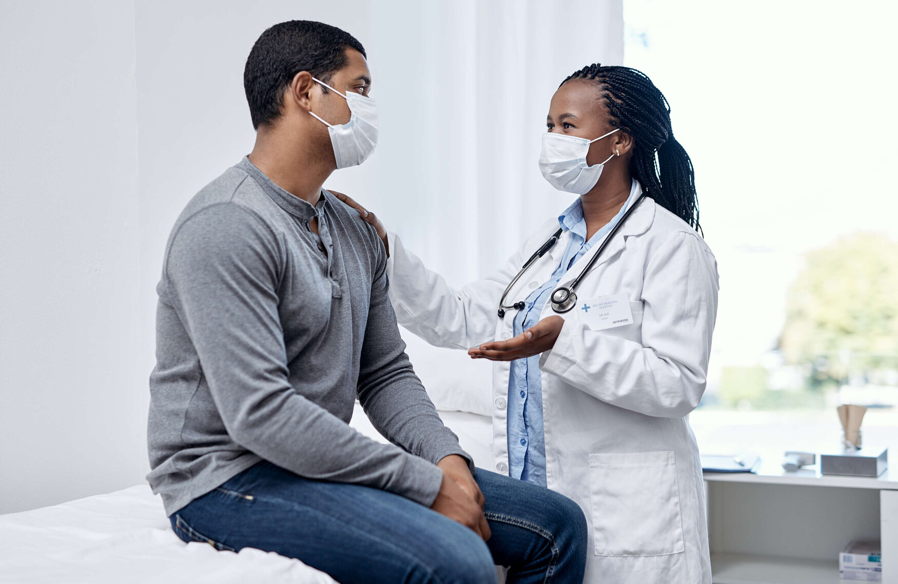 Shot of a doctor having a consultation with a patient