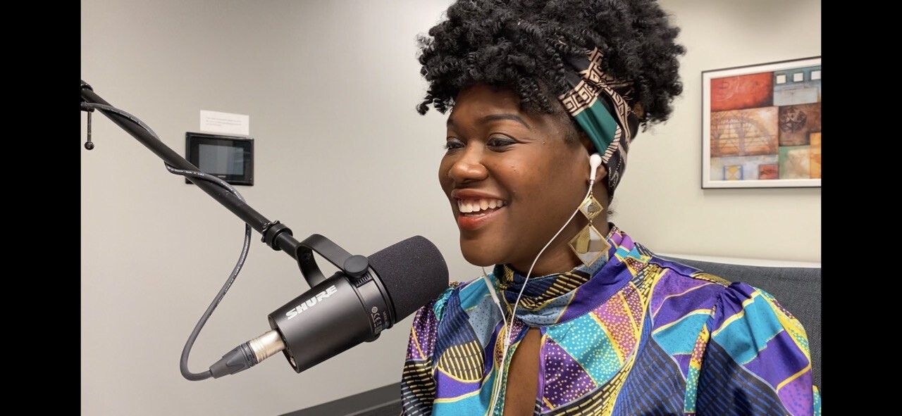 Dr. O at her podcast