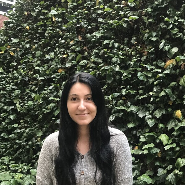 woman looking at the camera smiling